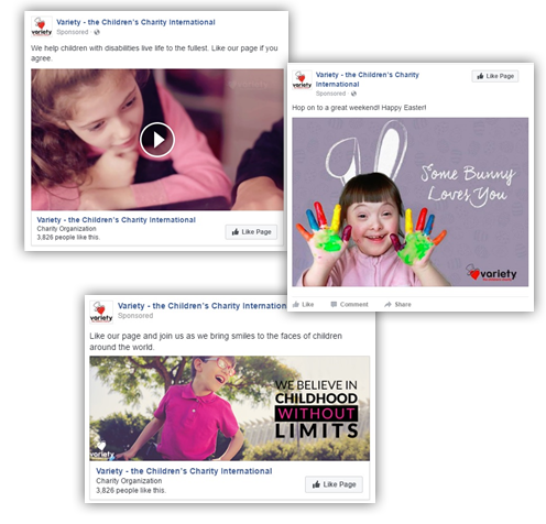 Screenshot of Variety's Facebook posts.
